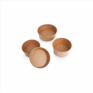 Pot à salade en kraft brun